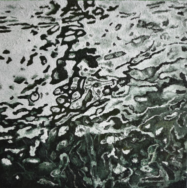 Malerei mit dem Titel "cold water" von Veronika Vorontsova, Original-Kunstwerk, Öl