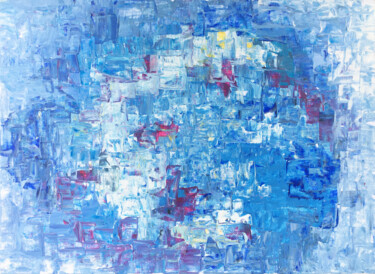 Malerei mit dem Titel "ICE" von Voskresenskaya, Original-Kunstwerk, Acryl