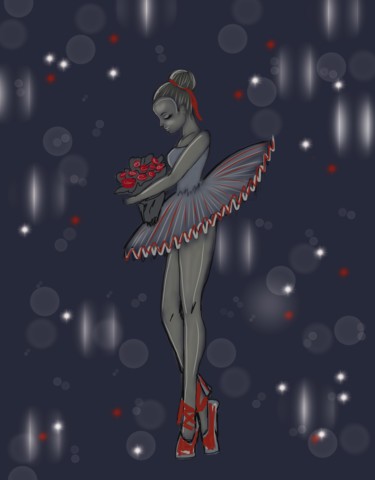 Digitale Kunst mit dem Titel "danseuse" von Fanny L, Original-Kunstwerk