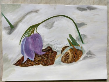 Painting titled "после зимы" by Vovs Melnik, Original Artwork