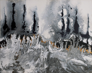 Painting titled "L'armée des ombres-…" by Véronique Pascale Proust, Original Artwork, Acrylic