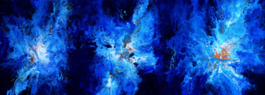 Painting titled "Dream in blue- 40 x…" by Véronique Pascale Proust, Original Artwork, Acrylic