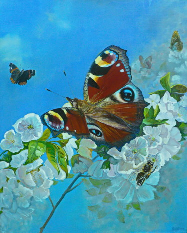 Картина под названием "Весна" - Виктор, Подлинное произведение искусства, Масло