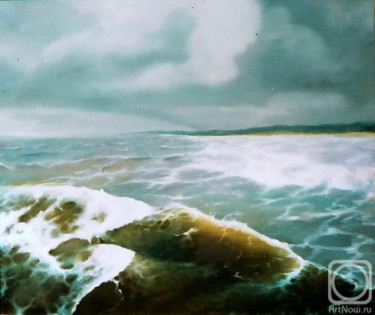 Malarstwo zatytułowany „После дождя” autorstwa Виктор, Oryginalna praca, Olej