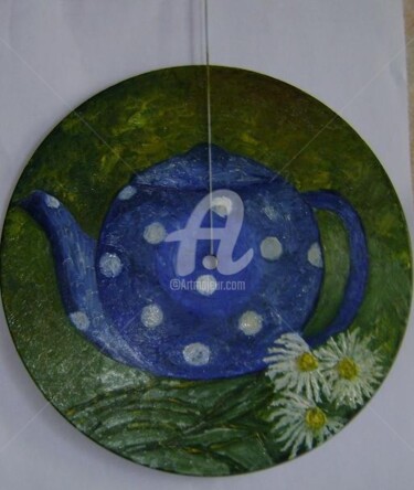 Картина под названием "Чайник" - Artvredina, Подлинное произведение искусства, Масло