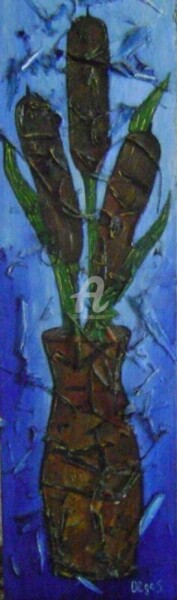 Картина под названием "Камыш" - Artvredina, Подлинное произведение искусства, Масло