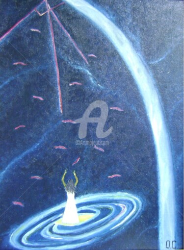Картина под названием "Млечный путь" - Artvredina, Подлинное произведение искусства, Другой