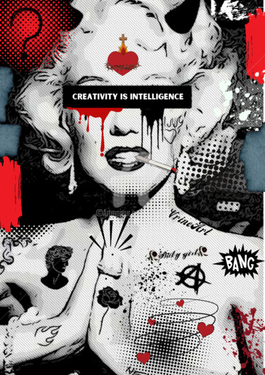 Arte digital titulada "Inspiration NMB" por Vrineart, Obra de arte original, Collages digitales