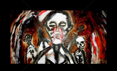 Painting titled "shoah 1" by Vrineart, Original Artwork, Acrylic