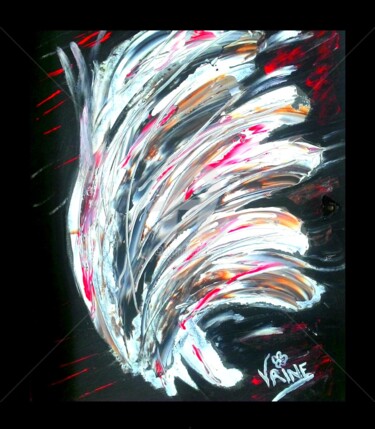Painting titled "Furie" by Vrineart, Original Artwork, Acrylic