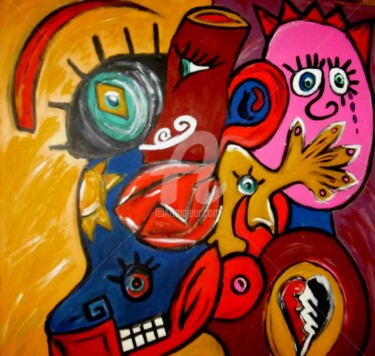 Malerei mit dem Titel "Arbotus" von Vrineart, Original-Kunstwerk, Acryl