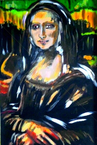 Painting titled "ML La Mystérieuse n…" by Vrineart, Original Artwork, Acrylic