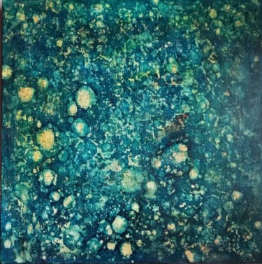 Malerei mit dem Titel "Galaxie" von Véronique Porhet-Géraud, Original-Kunstwerk, Acryl