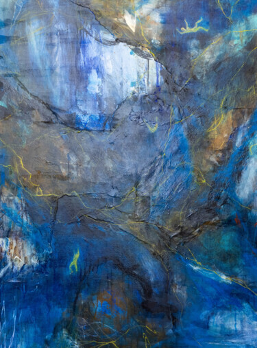 Peinture intitulée "Cliffs" par Valerie Salem, Œuvre d'art originale, Acrylique Monté sur Châssis en bois