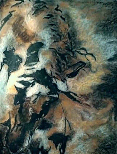 Peinture intitulée "Le cheval roux" par Véroniq'S, Œuvre d'art originale, Pastel