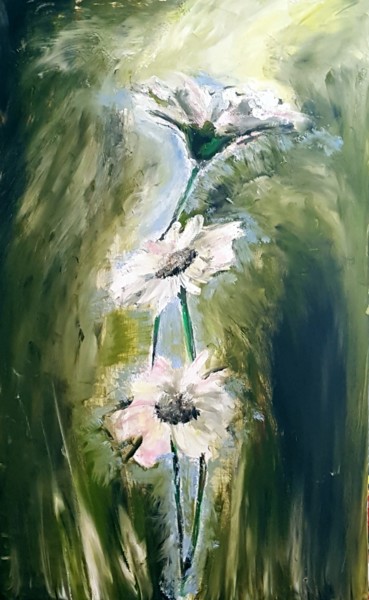 Painting titled "J'vous ai apporté d…" by Véroniq'S, Original Artwork, Oil