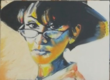 Painting titled "Barbara" by Véroniq'S, Original Artwork, Oil