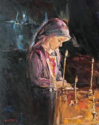 Malerei mit dem Titel "Oil Painting On Can…" von Vsevolod Chistiakov, Original-Kunstwerk, Öl