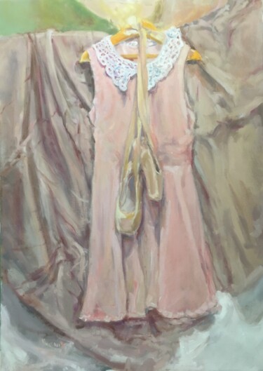 Schilderij getiteld "Dress for ballerina…" door Vsevolod Chistiakov, Origineel Kunstwerk, Olie