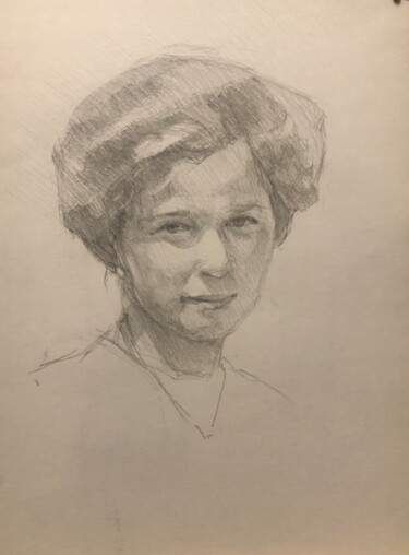 Dessin intitulée "Pencil Portrait Gra…" par Vsevolod Chistiakov, Œuvre d'art originale, Crayon