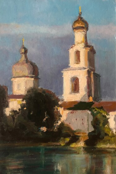 Malarstwo zatytułowany „Plein air artwork s…” autorstwa Vsevolod Chistiakov, Oryginalna praca, Olej