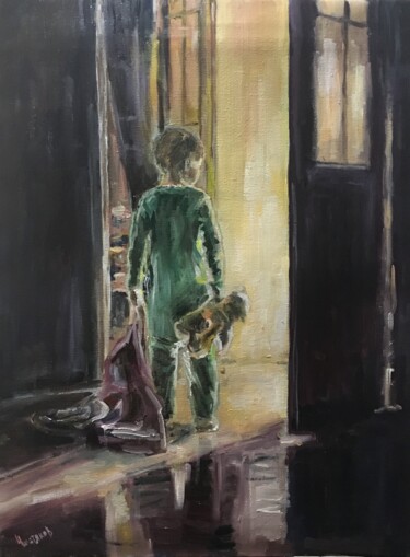 Painting titled "Waiting for a mirac…" by Vsevolod Chistiakov, Original Artwork, Oil