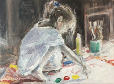 Pintura titulada "Young Painter Reali…" por Vsevolod Chistiakov, Obra de arte original, Oleo