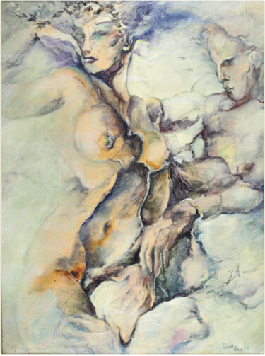 Malerei mit dem Titel "Дафна (Dafna)" von Vsevolod Godin, Original-Kunstwerk, Öl