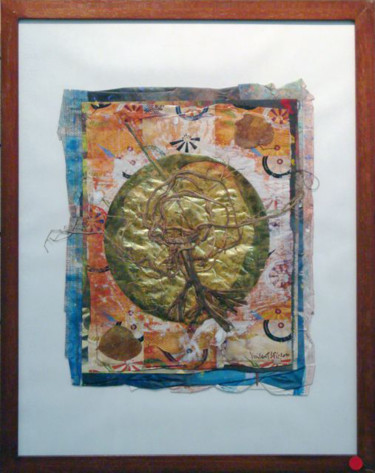 Peinture intitulée "Végéal Mandala n°1" par Vincent Sfg, Œuvre d'art originale, Huile