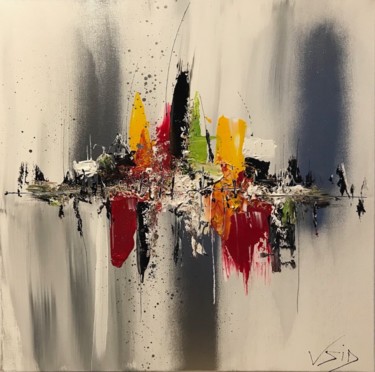 Peinture intitulée "Barcelone" par Vsid, Œuvre d'art originale, Acrylique