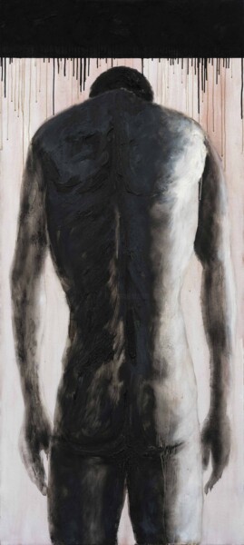 Painting titled "Estrés" by Vuhed, Original Artwork, Acrylic Mounted on Wood Stretcher frame