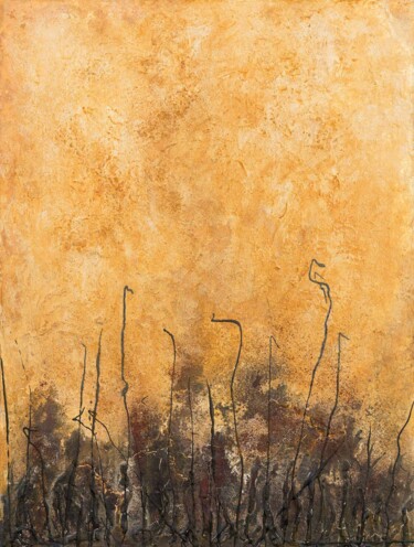 Malarstwo zatytułowany „Sequía” autorstwa Vuhed, Oryginalna praca, Akryl Zamontowany na Drewniana rama noszy