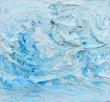 Pintura intitulada "Estudio de Mar revu…" por Vuhed, Obras de arte originais, Acrílico Montado em Painel de madeira