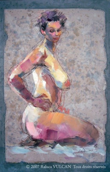 Painting titled "Sonya" by Raluca Vulcan, Original Artwork