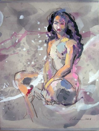 Peinture intitulée "Maria 2" par Raluca Vulcan, Œuvre d'art originale