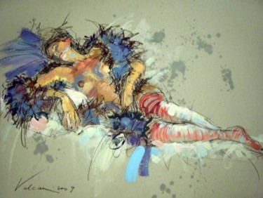 Peinture intitulée "LE BOA" par Raluca Vulcan, Œuvre d'art originale