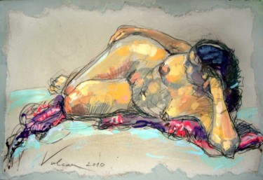 Peinture intitulée "Karine" par Raluca Vulcan, Œuvre d'art originale