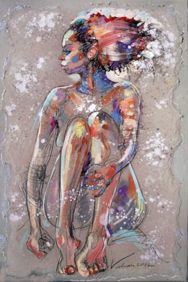 Peinture intitulée "LAURIANE 10" par Raluca Vulcan, Œuvre d'art originale, Autre