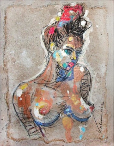 Painting titled "SARAH 6" by Raluca Vulcan, Original Artwork