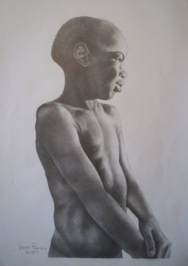 Drawing titled ""Early morning chil…" by Vusi Phailane, Original Artwork