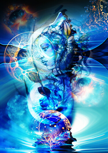 Arts numériques intitulée "Avatar" par Vyctoire Sage, Œuvre d'art originale, Photo montage