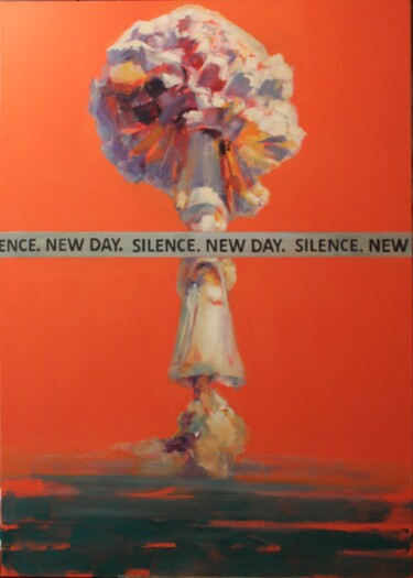 Painting titled "Silence" by Ivan Vynarchyk, Original Artwork, Acrylic