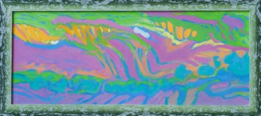 Malarstwo zatytułowany „landscaping” autorstwa Aleksandra Wójcicka, Oryginalna praca, Olej Zamontowany na Panel drewniany