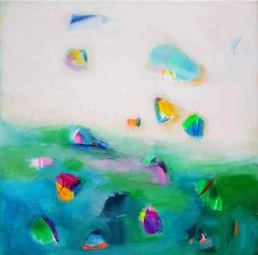 Malerei mit dem Titel "Happiness III" von Wioletta Gancarz, Original-Kunstwerk, Acryl