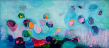 Картина под названием "Ocean of Love" - Wioletta Gancarz, Подлинное произведение искусства, Акрил