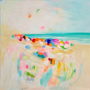 Pittura intitolato "Casablanca Beach" da Wioletta Gancarz, Opera d'arte originale, Acrilico Montato su Telaio per barella in…