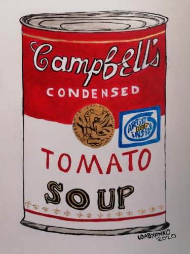 Pintura titulada "Tomato soup Artist…" por Wabyanko, Obra de arte original, Acrílico