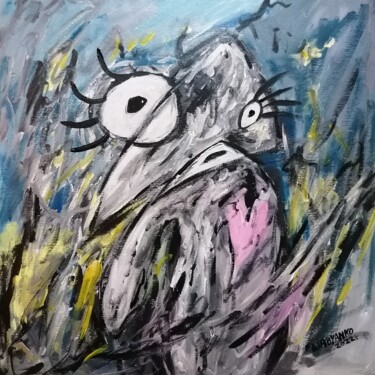 Malerei mit dem Titel "War is over soon" von Wabyanko, Original-Kunstwerk, Acryl