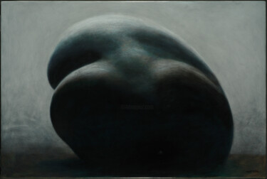 Painting titled "026-20" by Wacław Wantuch, Original Artwork, Oil Mounted on Metal