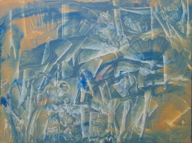 Peinture intitulée "N°93" par Bernard Waechter, Œuvre d'art originale, Huile Monté sur Châssis en bois